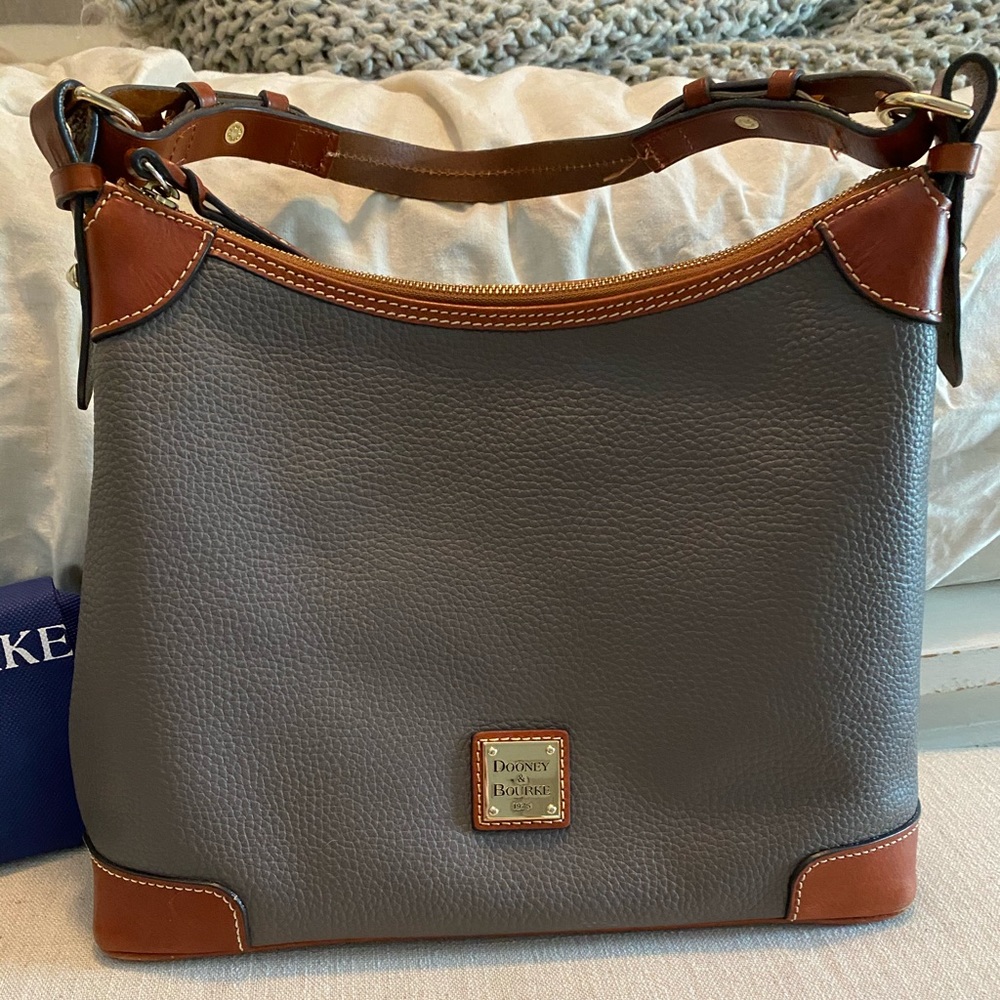 Dooney and Bourke pebble grain hobo elephant